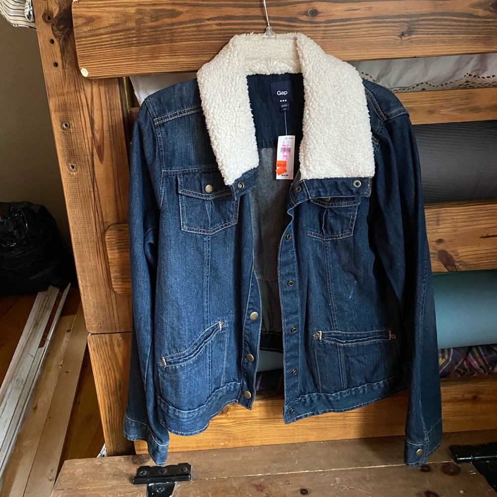 Jean Jacket with Wool collar